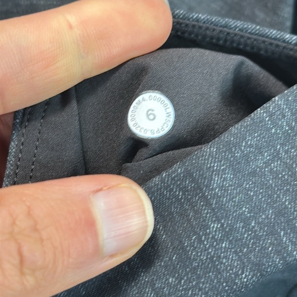 Lululemon Here to There High-Rise 7/8 Pant Crosshatch Texture Black Multi / Blac - Picture 5 of 6